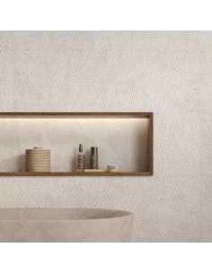 Azulejo pared Masaya Art beige 40x120 cm